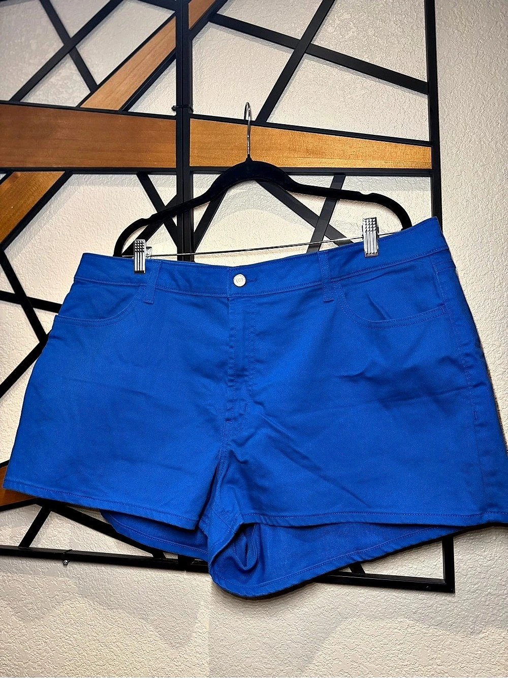 Old Navy High Rise Wow Shorts Blue Shorts Waist 22